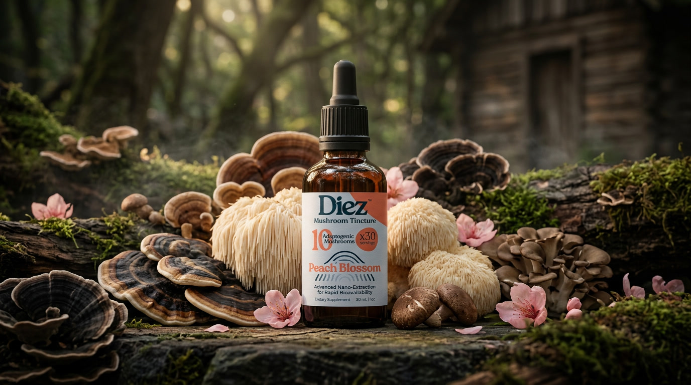 Curious About DIEZ Mushrooms? Here's the Rundown on the Nano-Emulsified Daily Tincture