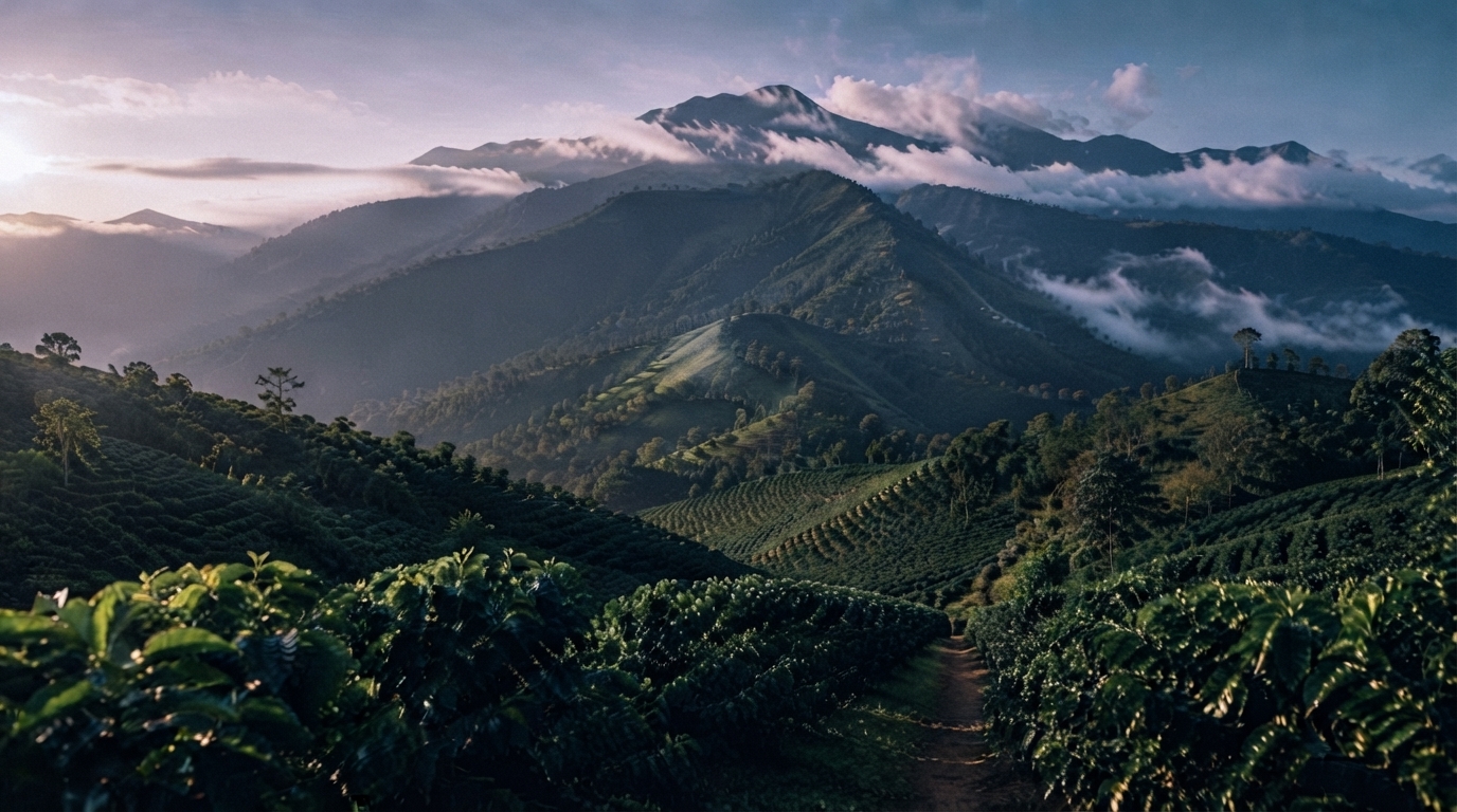 Editorial illustration for How Soil, Altitude, and Climate Write Your Coffee's Flavor